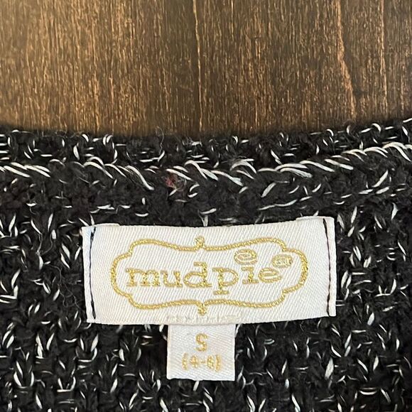 MUDPIE BECKHAM BLACK FRINGE SWEATER SMALL - Picture 3 of 5